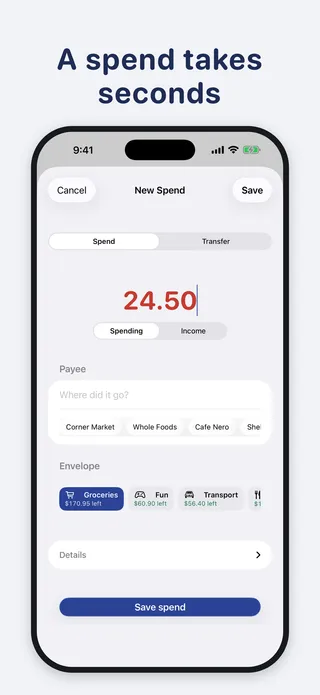 Envelope Budgeting: Fundkeep screenshot
